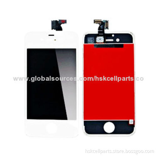 White Full Set LCD Display for iPhone 4S, with Digitizer Assembly, Used for Replacement